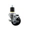 Service Caster 3'' SS Soft Rubber Swivel 1-7/8'' Expanding Stem Caster with Brake SCC-SSEX20S314-SRS-TLB-178 - alternate 1